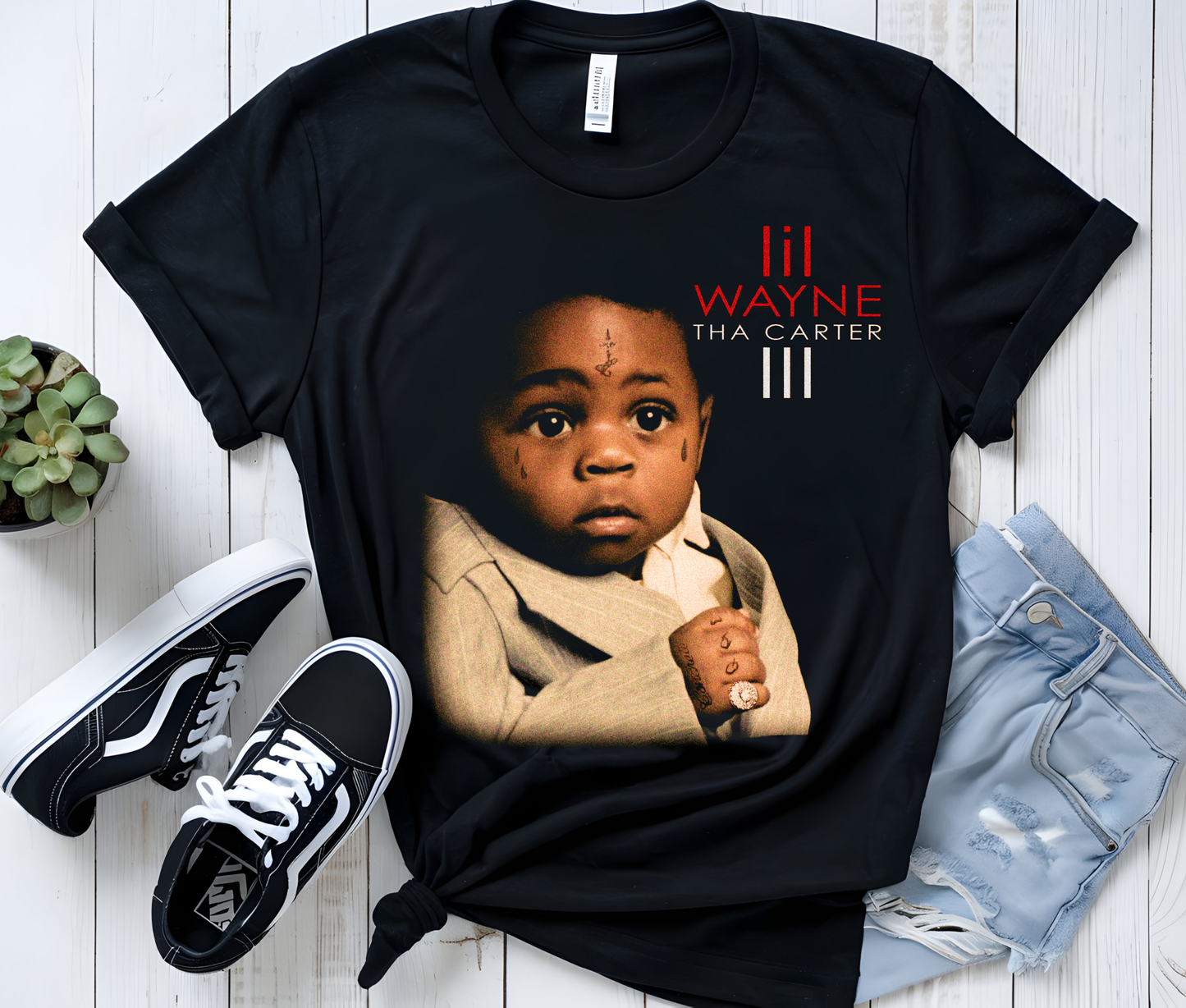 Lil Wayne Tha Carter III Graphic Tee – Rare Vintage Hip Hop Rap Shirt, Retro Streetwear T-Shirt