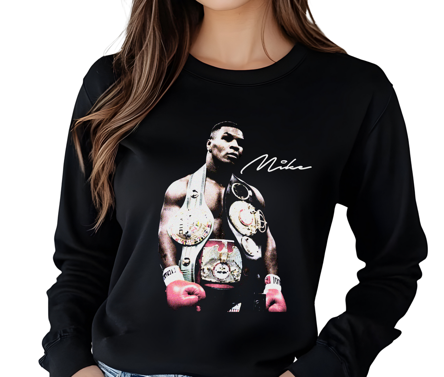 Mike Tyson Iron Mike Vintage Boxing Long Sleeve T-Shirt – Retro Streetwear Shirt, Boxing Fan Tee