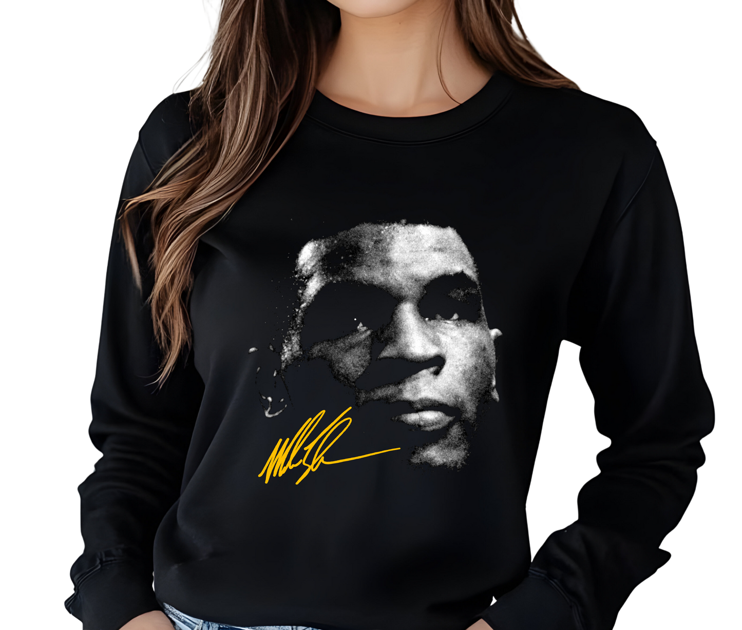 Mike Tyson Vintage Long Sleeve T-Shirt – Retro Boxing Streetwear Shirt, Unisex Sports Fan Gift