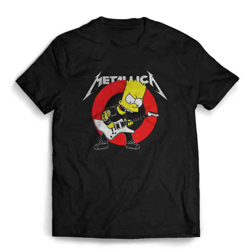 Metallica Guitar Band Vintage Mens T-Shirt Tee