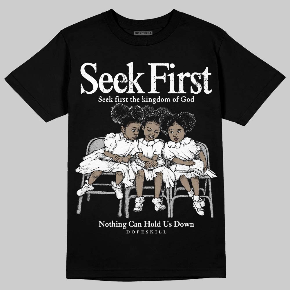 Black and White Collection DopeSkill T-Shirt New Seek First Graphic
