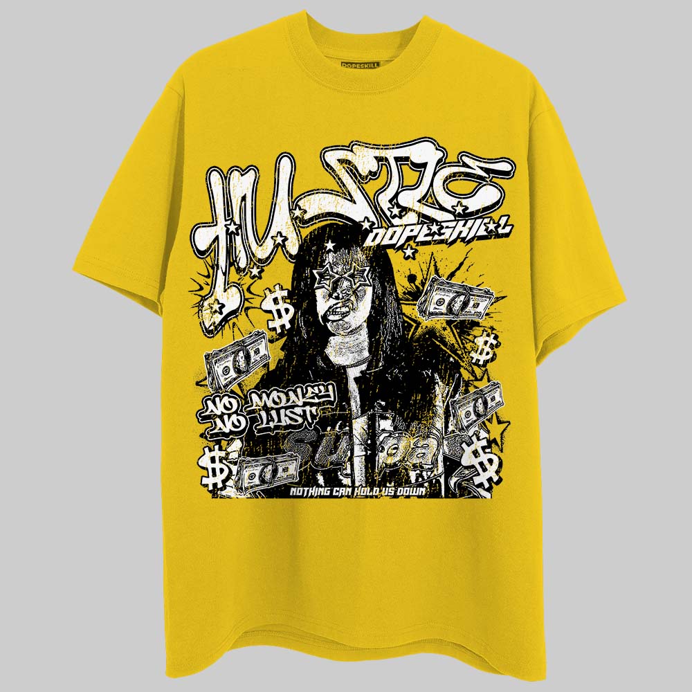 Yellow Collection DopeSkill T-Shirt No Money No Lust Graphic