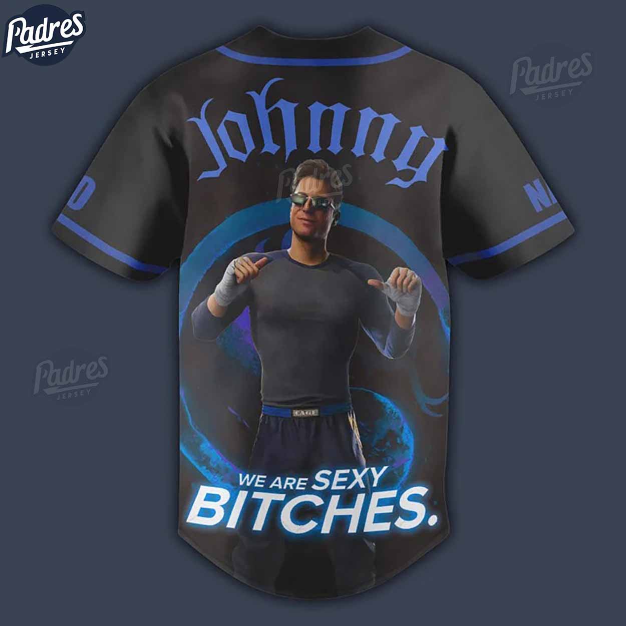 Personalized Johnny Cage Mortal Kombat Baseball Jersey - Padres Jersey Oasis: Elevate Your Baseball Style Game
