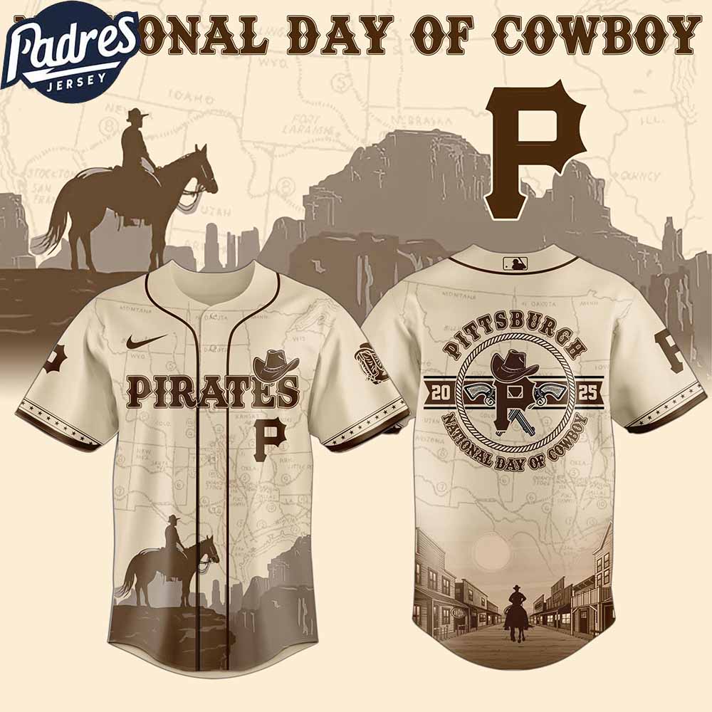 Pittsburgh Pirates MLB X National Day Of Cowboy Personalized Baseball Jersey - Padres Jersey Oasis: Elevate Your Baseball Style Game