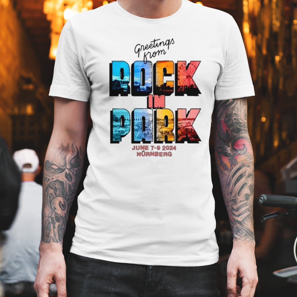 Rock Im Park Vintage Postcard Shirt