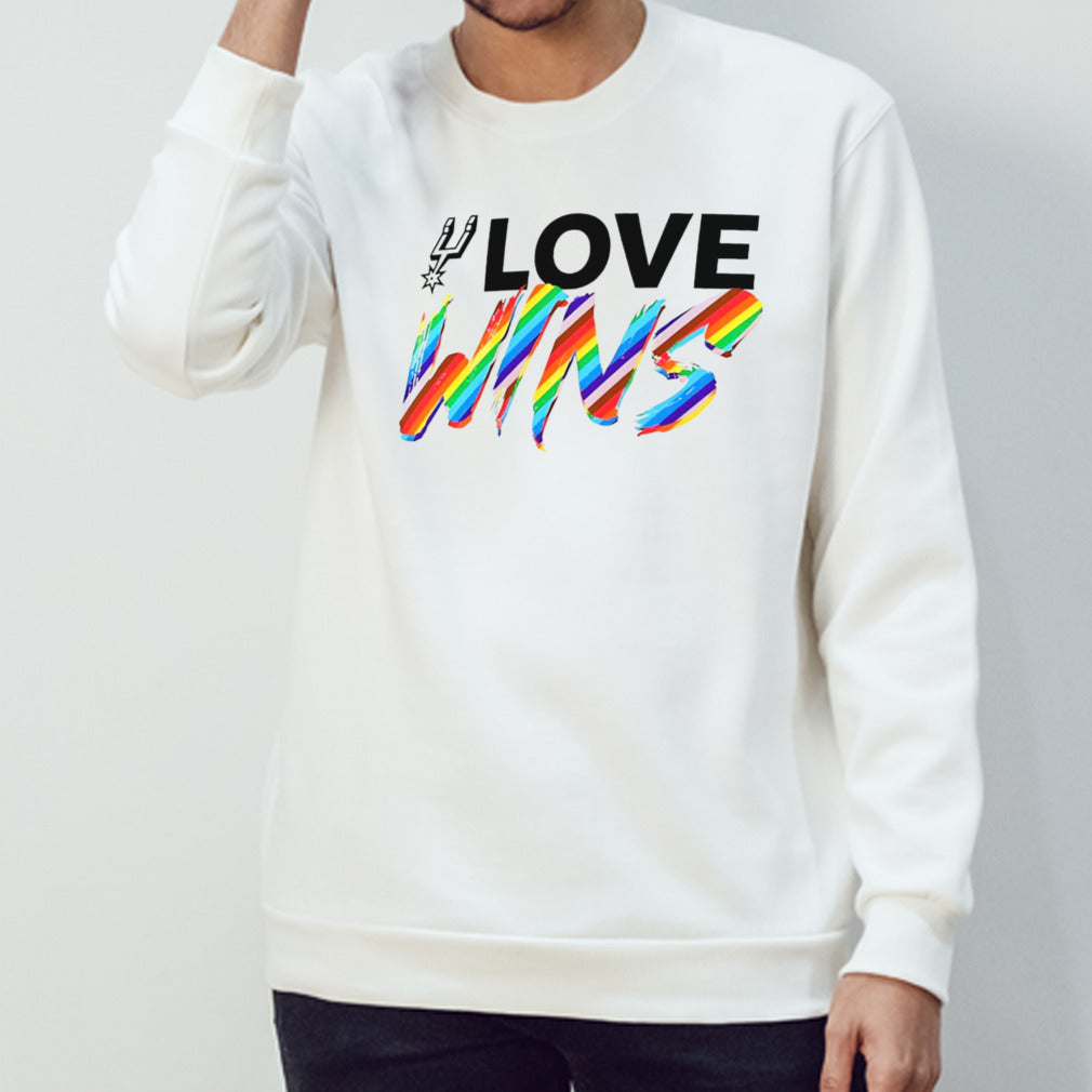 San Antonio Spurs love wins rainbow pride shirt