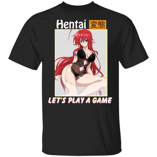 Sexy Girl Red Hair Anime Japan Hentai Man's T-Shirt Tee
