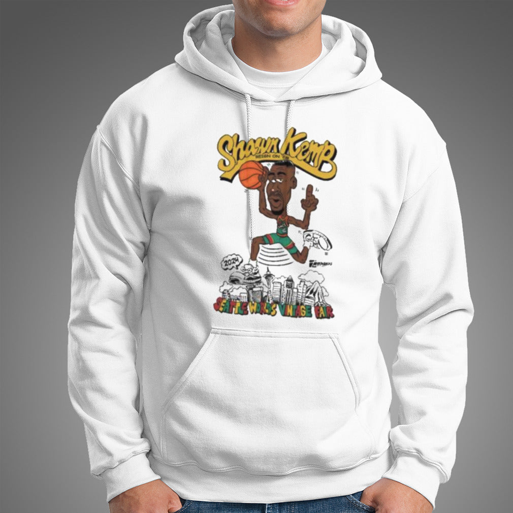 Shawn Kemp Reign On ‘Em Seattle World’s Vintage Fair 24 Shirt