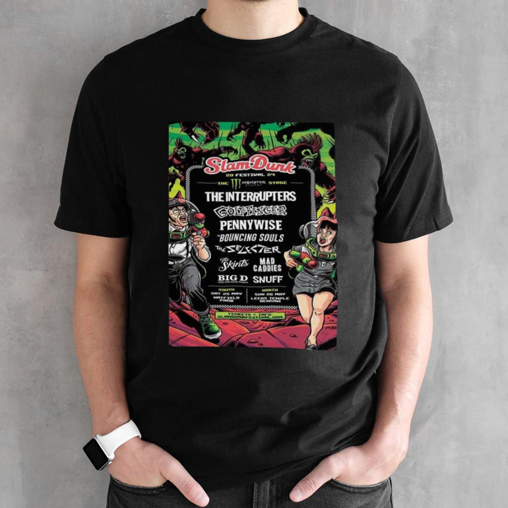 Slam Dunk Festival 2024 Goldfinger Uk Tour Poster T-shirt