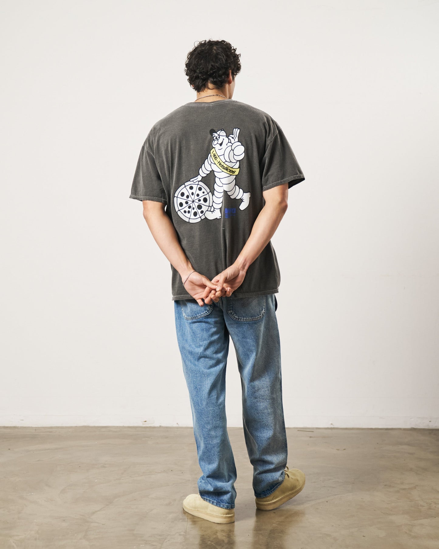 World Famous Gordos 'Check Your Pressure' Vintage Washed Tee - Black