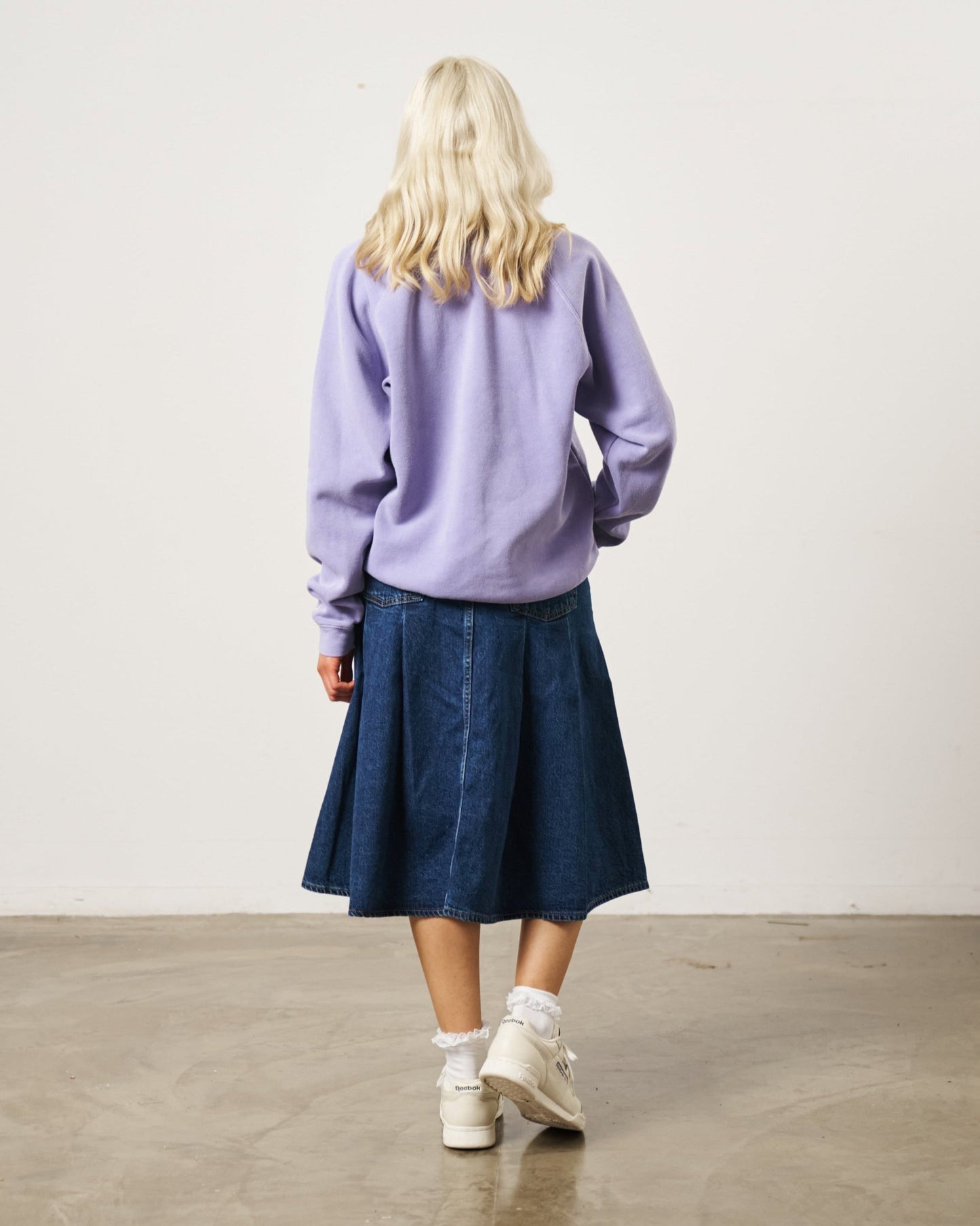Essentials Vintage Washed 1/4 Zip Sweatshirt - Orchid