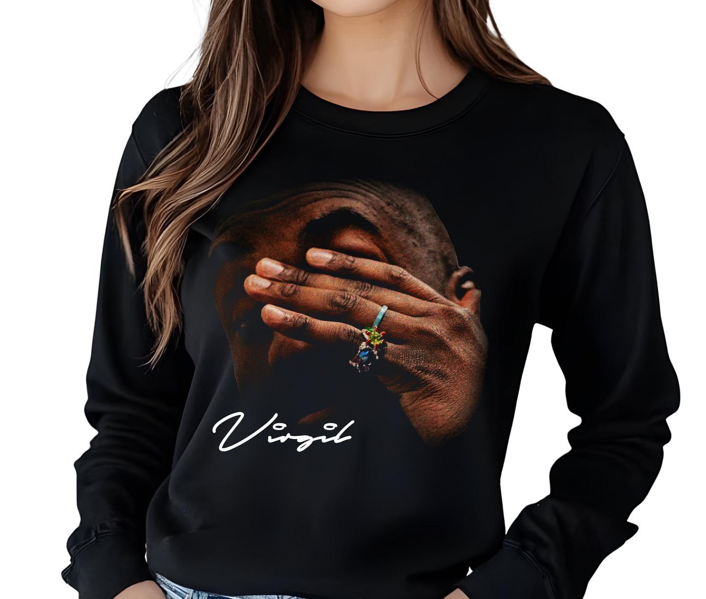 Virgil Abloh Long Sleeve T-Shirt – Rare Vintage Fashion Designer Shirt, Retro Off-White Streetwear for Men and Women