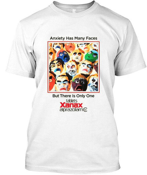 Vintage Anxiety Has Many Faces Man's T-Shirt Tee