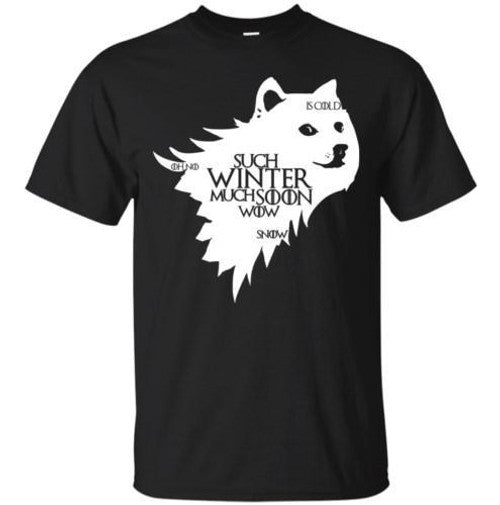 Wow Such Winter Much Soon Game Of Thrones Man's T-Shirt Tee