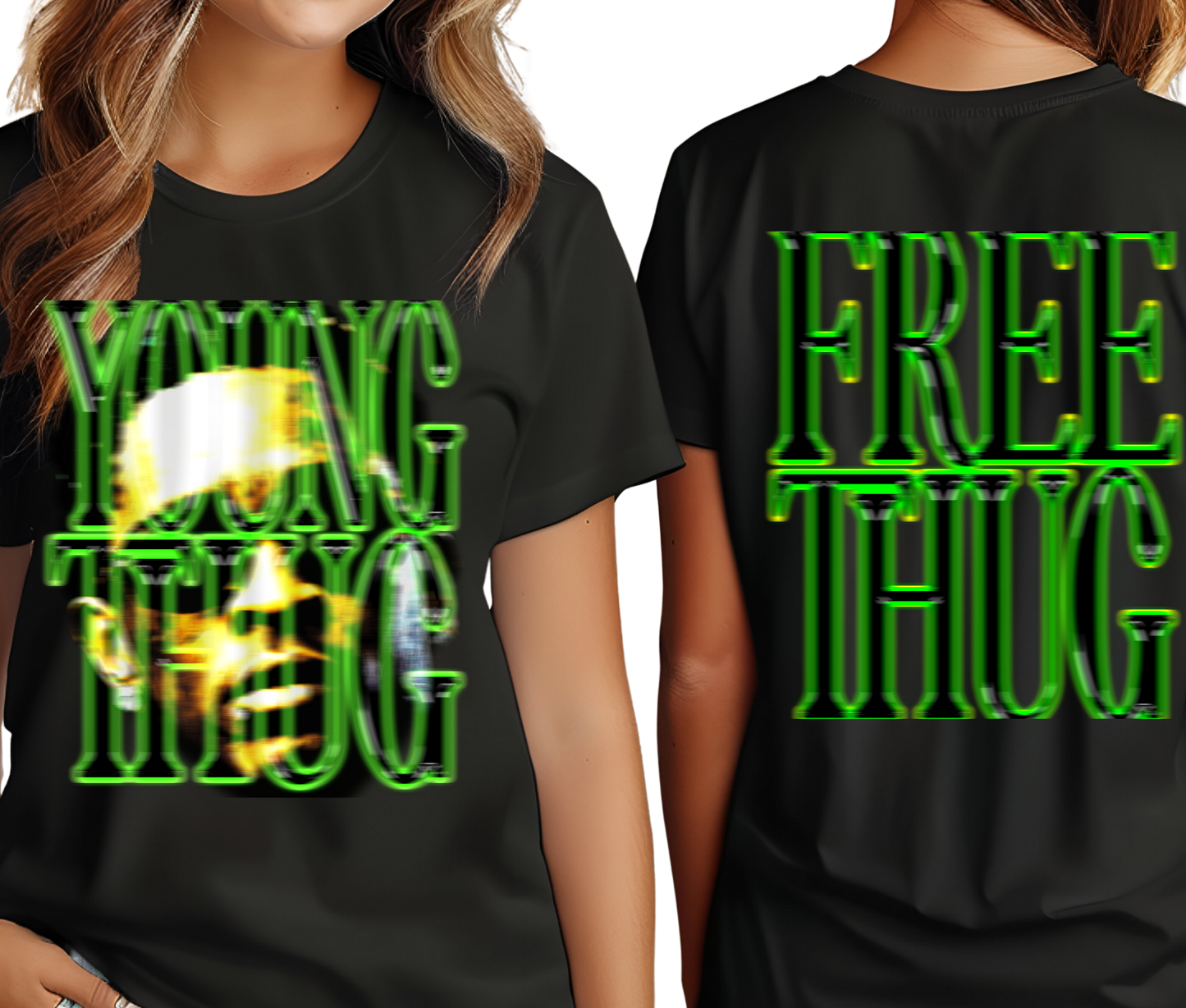 Young Thug Free Thug Graphic Tee – Vintage Rap Shirt, Retro Hip Hop Streetwear, Unisex Concert T-Shirt