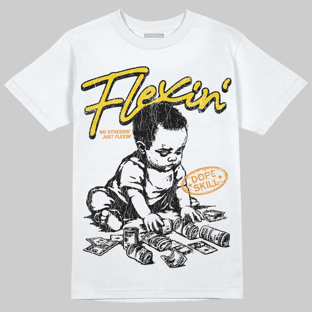 Yellow Ochre 6s DopeSkill T-Shirt Flexin' Graphic
