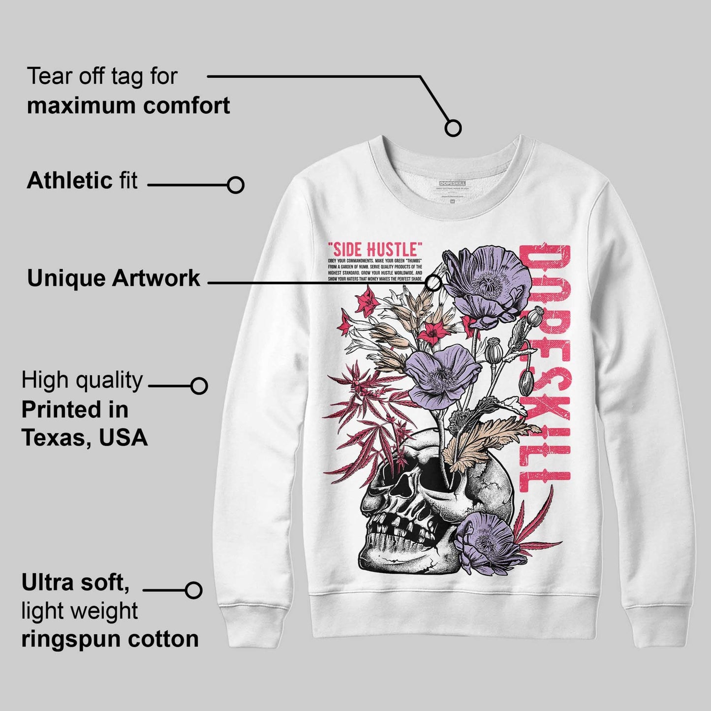 Peanut Butter Jelly 5s DopeSkill Sweatshirt Side Hustle Graphic