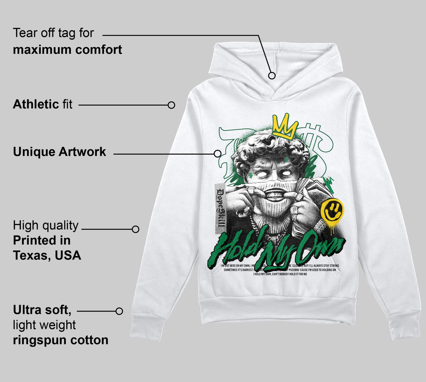 Green Collection DopeSkill Hoodie Sweatshirt In My Way Graphic