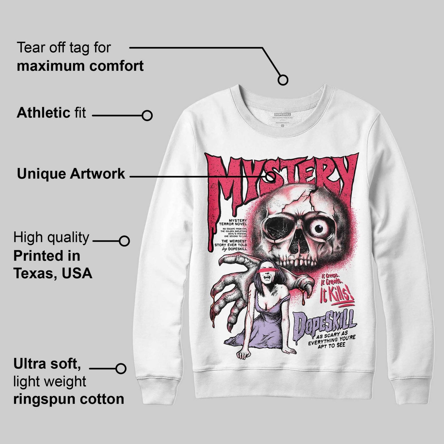 Peanut Butter Jelly 5s DopeSkill Sweatshirt Mystery Ghostly Grasp Graphic