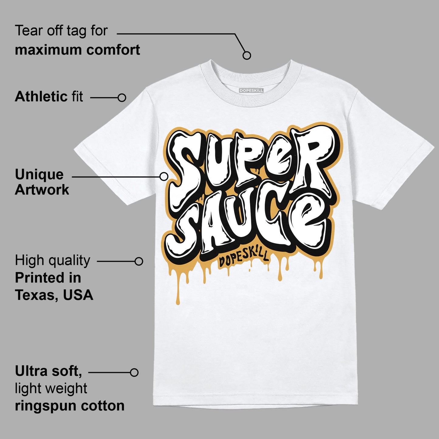 Gratitude 11s DopeSkill T-Shirt Super Sauce Graphic