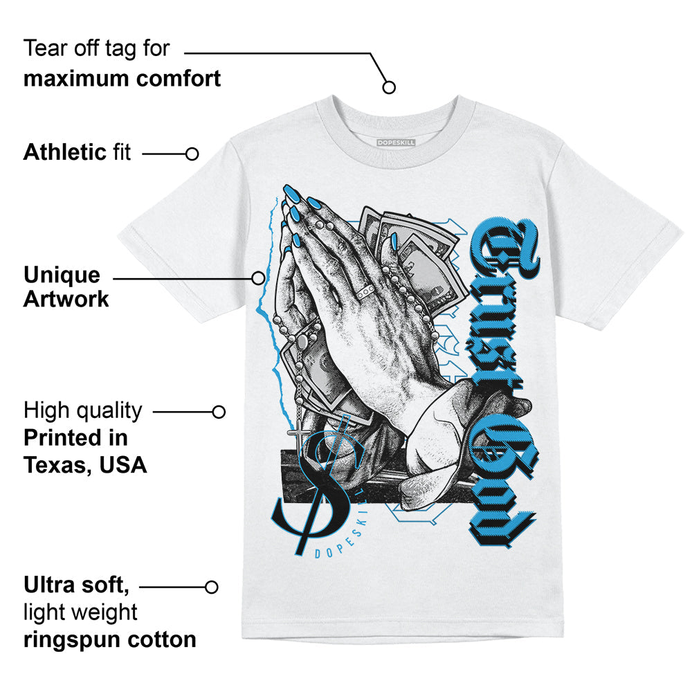 Military Blue 4s DopeSkill T-Shirt Trust God Graphic