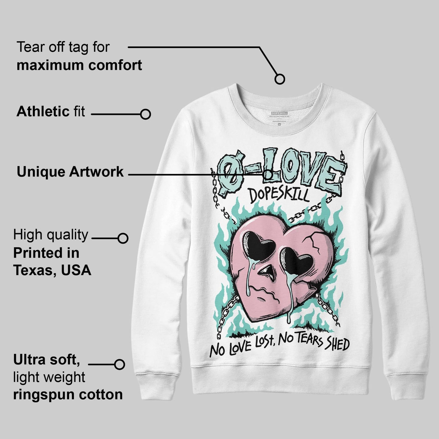Igloo 11s DopeSkill Sweatshirt Crying Heart Graphic