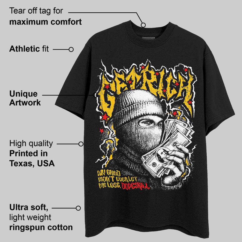 Yellow Collection DopeSkill T-Shirt Wealthy Graphic