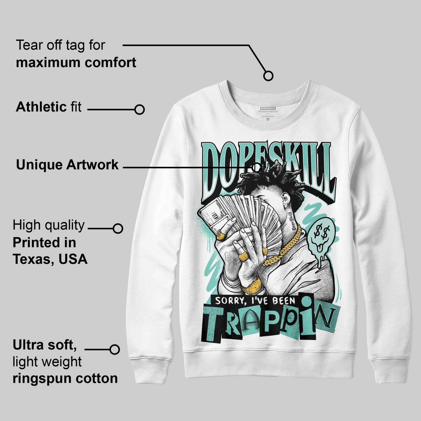 Igloo 11s DopeSkill Sweatshirt Sorry I've Been Trappin Graphic