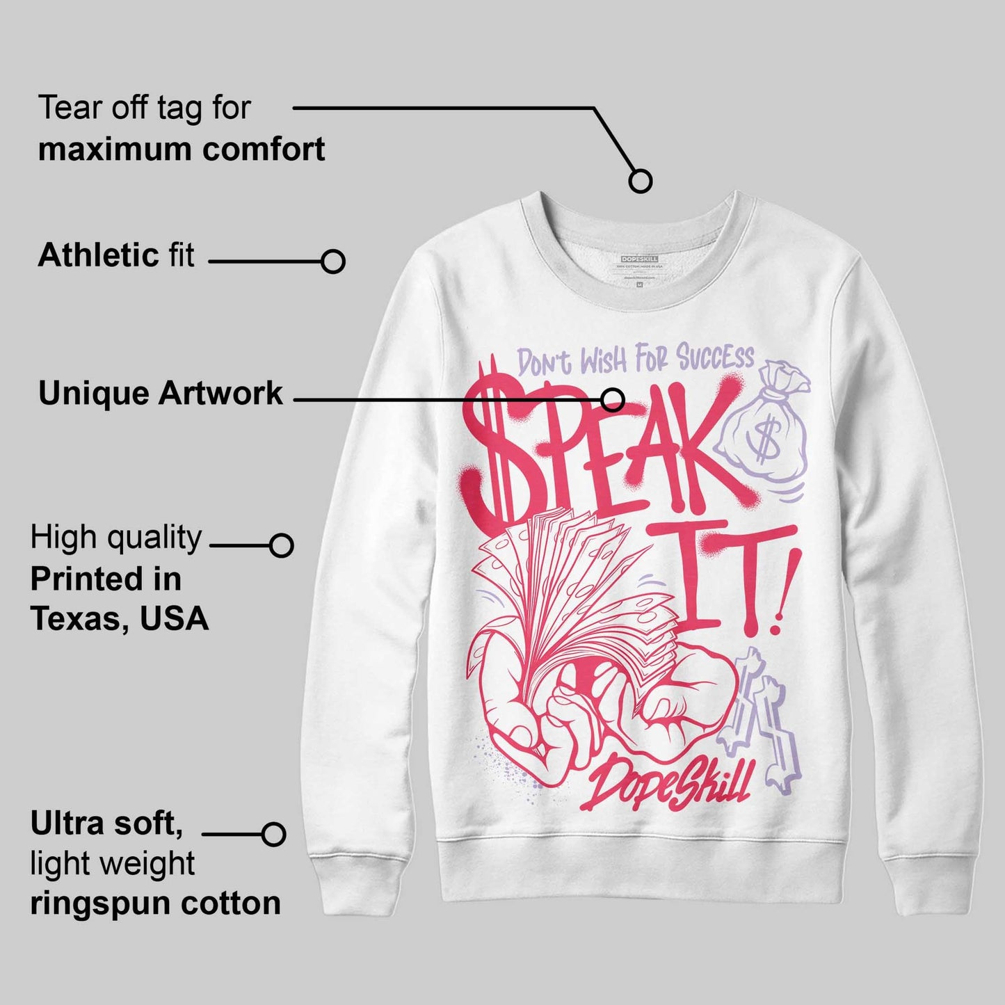 Peanut Butter Jelly 5s DopeSkill Sweatshirt Speak It Graphic