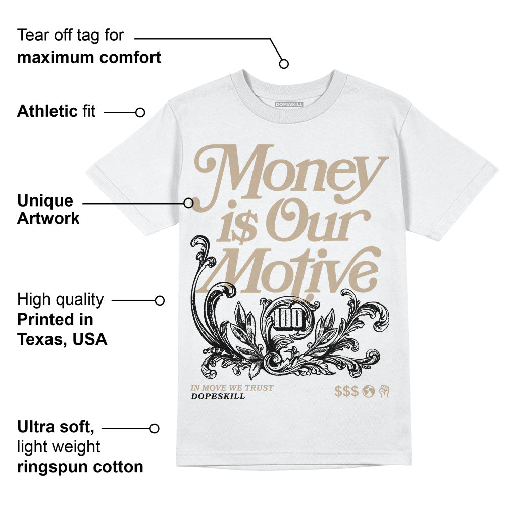 Latte 1s DopeSkill T-Shirt Money Is Our Motive Typo Graphic