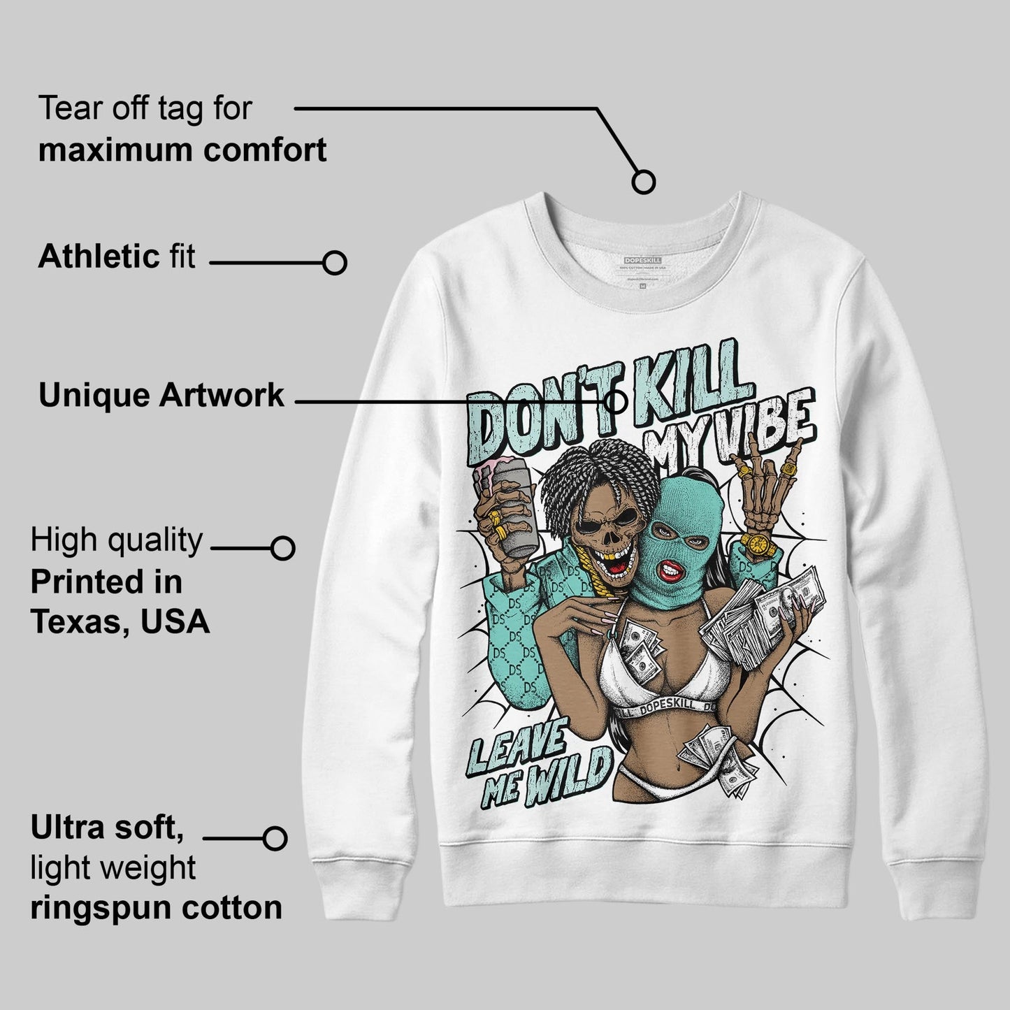 Igloo 11s DopeSkill Sweatshirt Don't Kill My Vibe Graphic