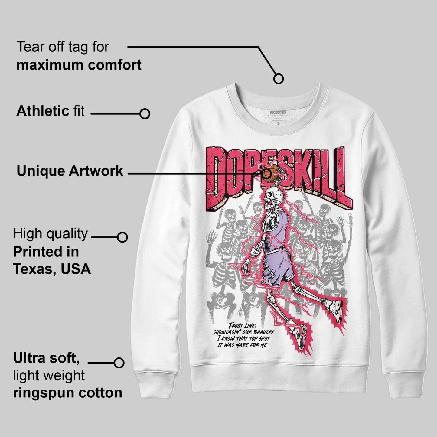 Peanut Butter Jelly 5s DopeSkill Sweatshirt Thunder Dunk Graphic