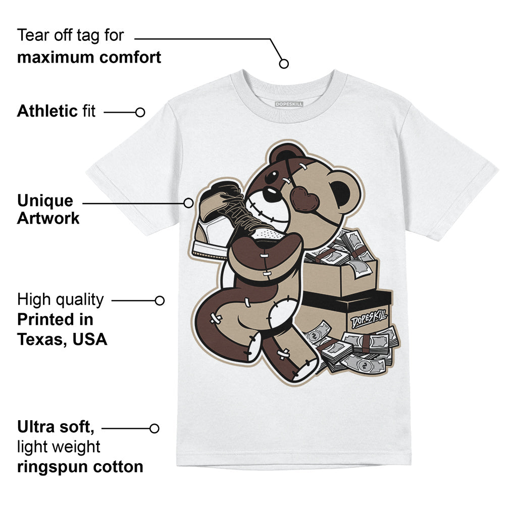 Latte 1s DopeSkill T-Shirt Bear Steals Sneaker Graphic