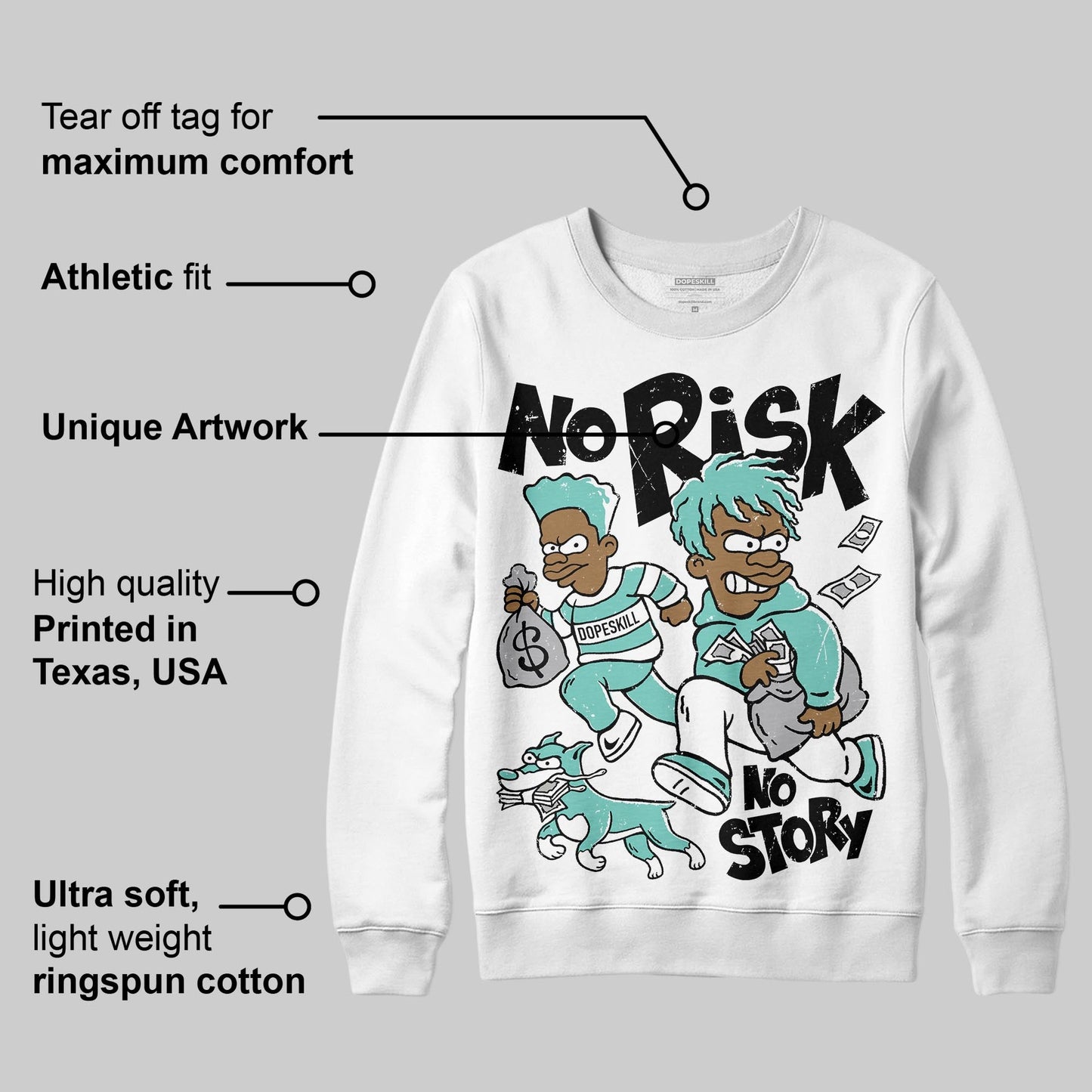 Igloo 11s DopeSkill Sweatshirt No Risk No Story Graphic