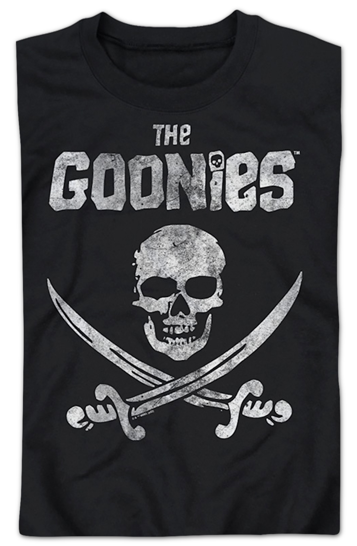 Black Vintage Skull & Crossed Swords Goonies Sweatshirt
