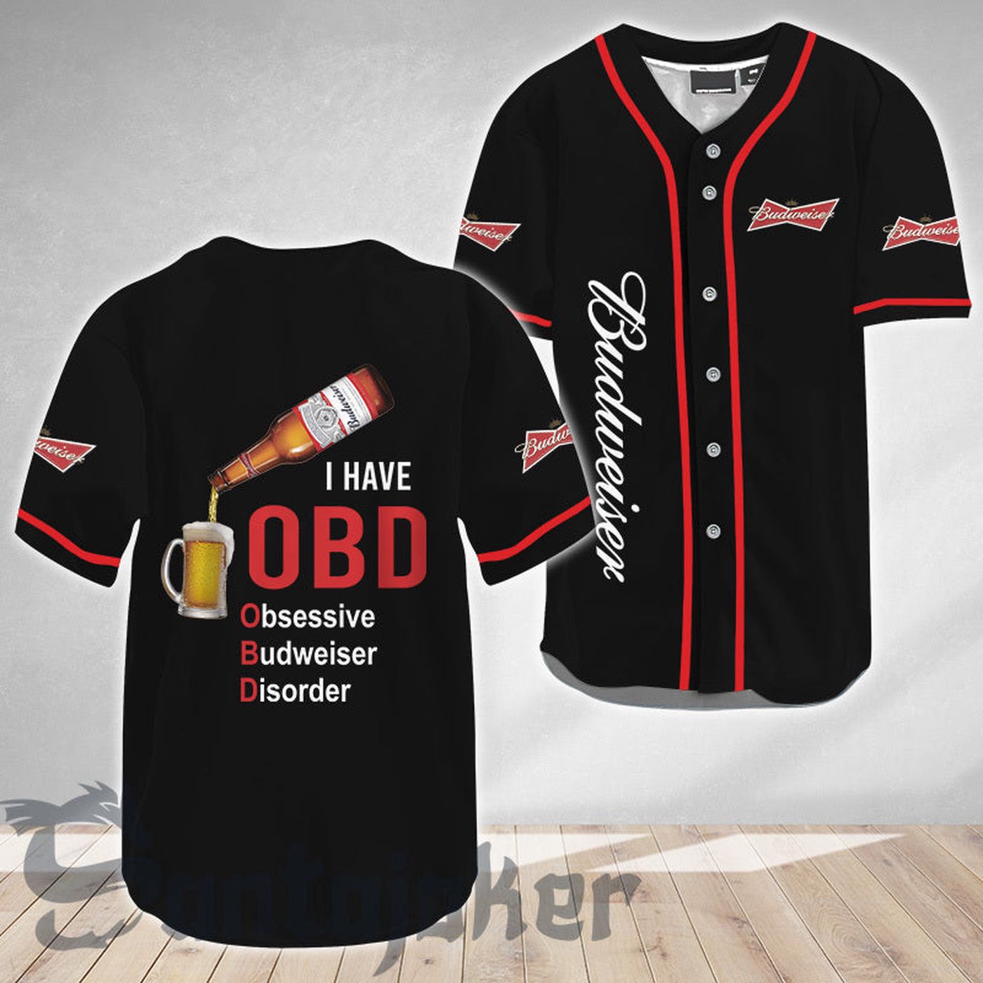 Budweiser I Have Obd Baseball Jersey - Gift for Men Women - Gift for Men Women - lylyprint.com