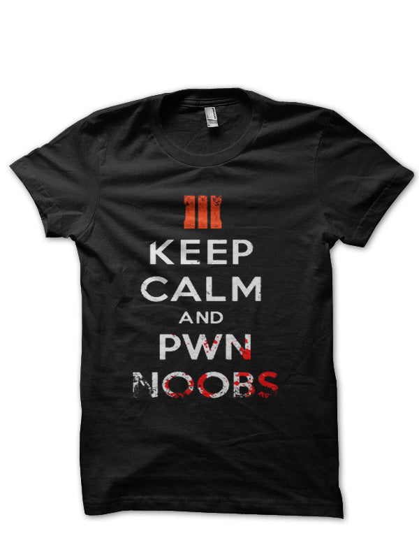 Pwn Noobs Black Half Sleeve T-Shirt