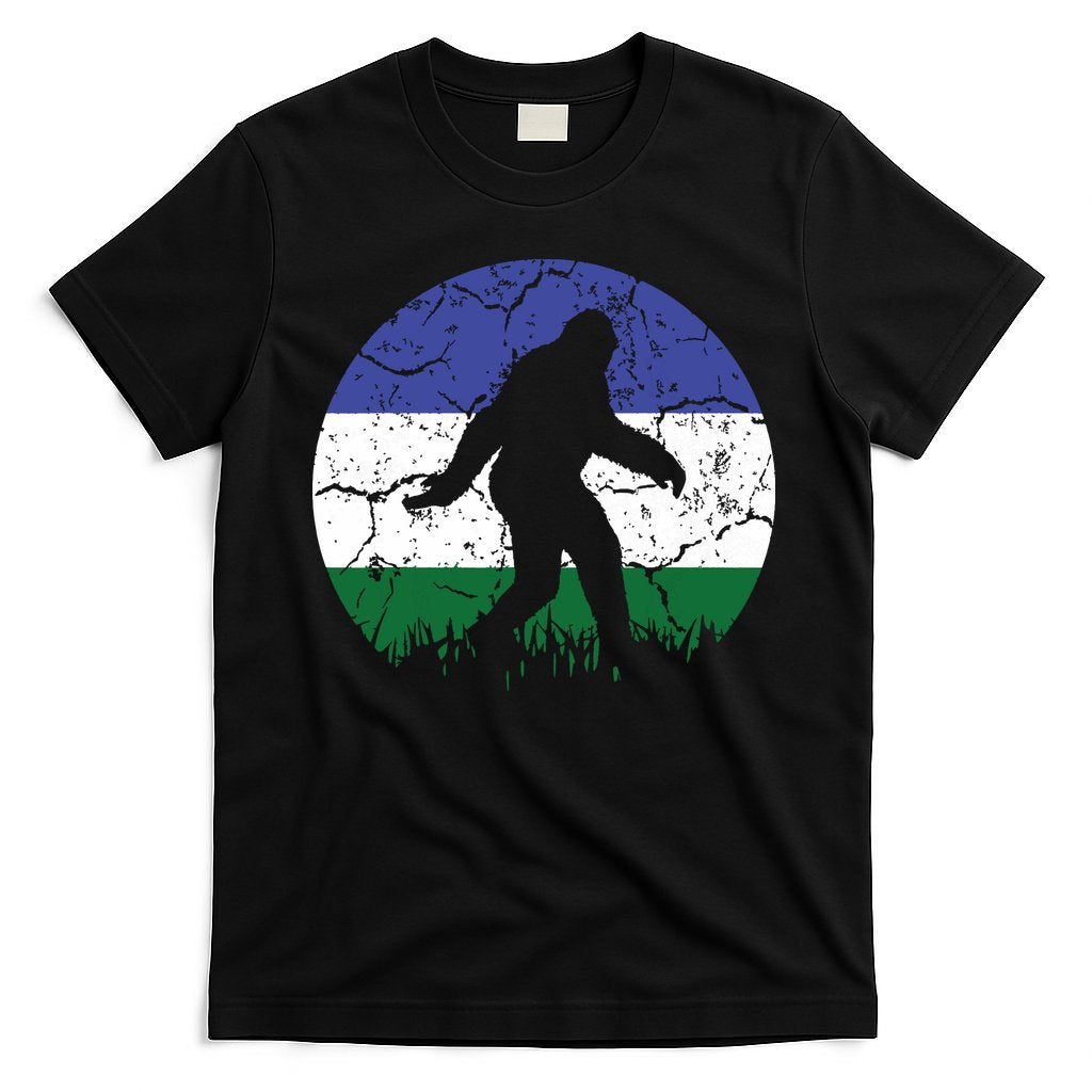 Cascadia Bioregion Bigfoot Flag Independence Vintage T-Shirt