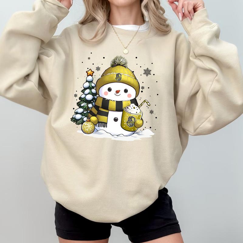 HP Vintage Wizard Houses Sweatshirt, Snowan Hogwarts Houses Unisex Shirt, Potterhead Shirt, Hogwarts Hoodie, gift for fan, Cotton Fit potterhead swea