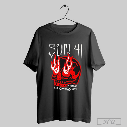 Sum 41 Tour Of The Setting Sum Skull Sketch T Shirt Sweatshirt