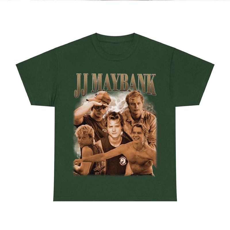 JJ Maybank Outer Banks Vintage Graphic Tee - Retro Vintage Apparel - Bootleg Shirt, Gift For Movies Lovers, Gift For Men And Women Casual Fit