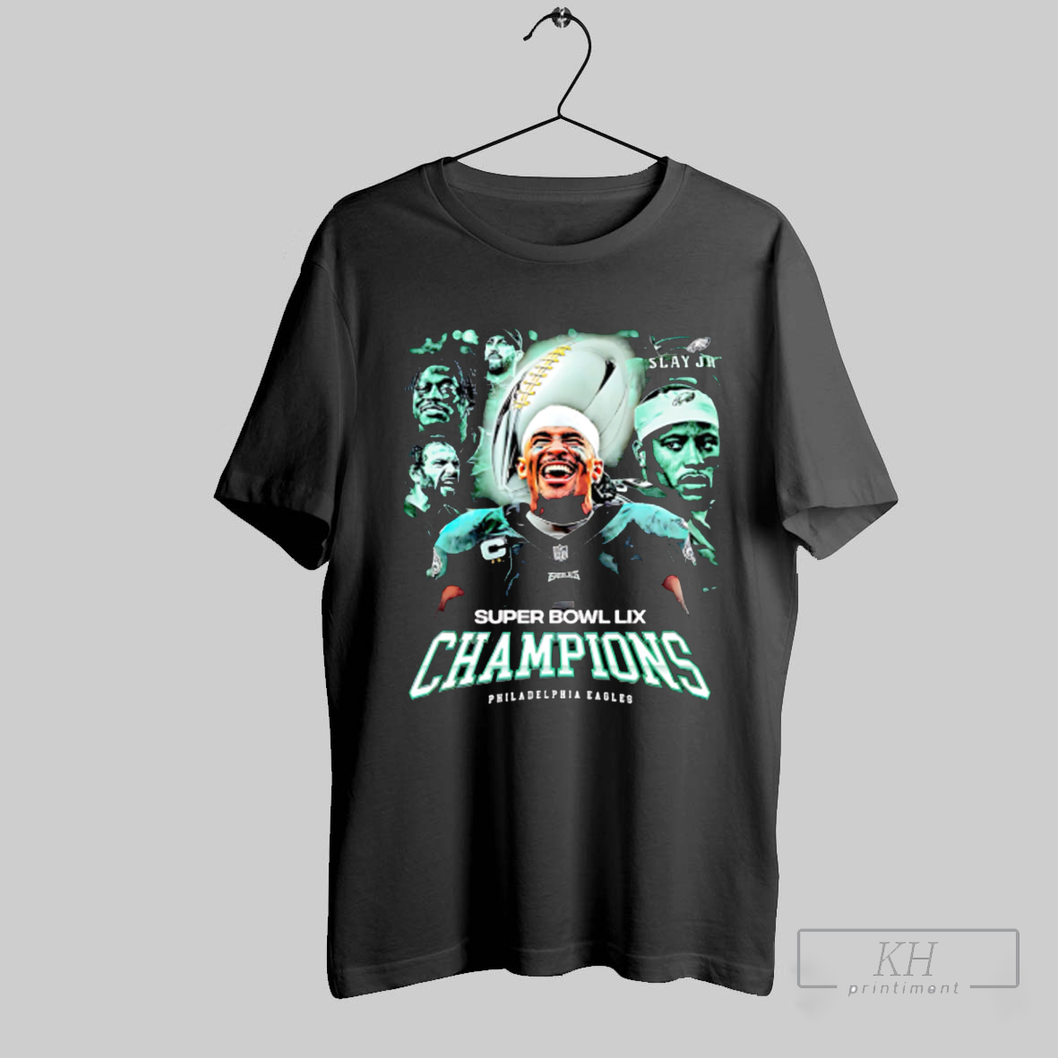 Super Bowl Lix Champions Philadelphia Eagles Jalen Hurts Graphic Shirt