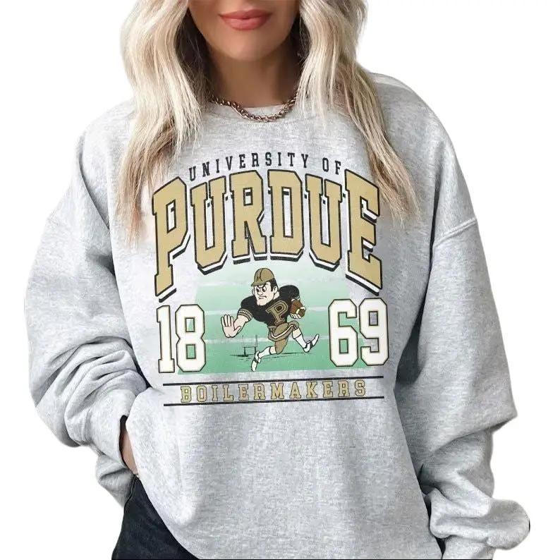 Vintage 90's Purdue Boilermakers 1869 University  NCAA Unisex t-shirt, sweatshirt, hoodie Cotton Womenswear