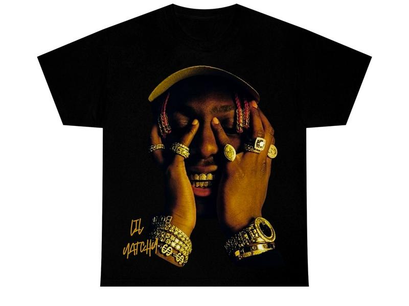 LIL YATCHY T-SHIRT  Rap Tee Graphic Hip Hop Vintage Style  Retro 90s Shirt Graphic Bootleg Casual Clothing Fashion Menswear