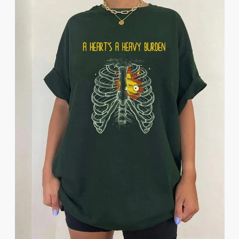 A heart's A Heavy Burden T-shirt Sweatshirt Hoodie Sophie Hatter quote Miyazaki sweatshirt Anime sweatshirt Howls Castle Shirt