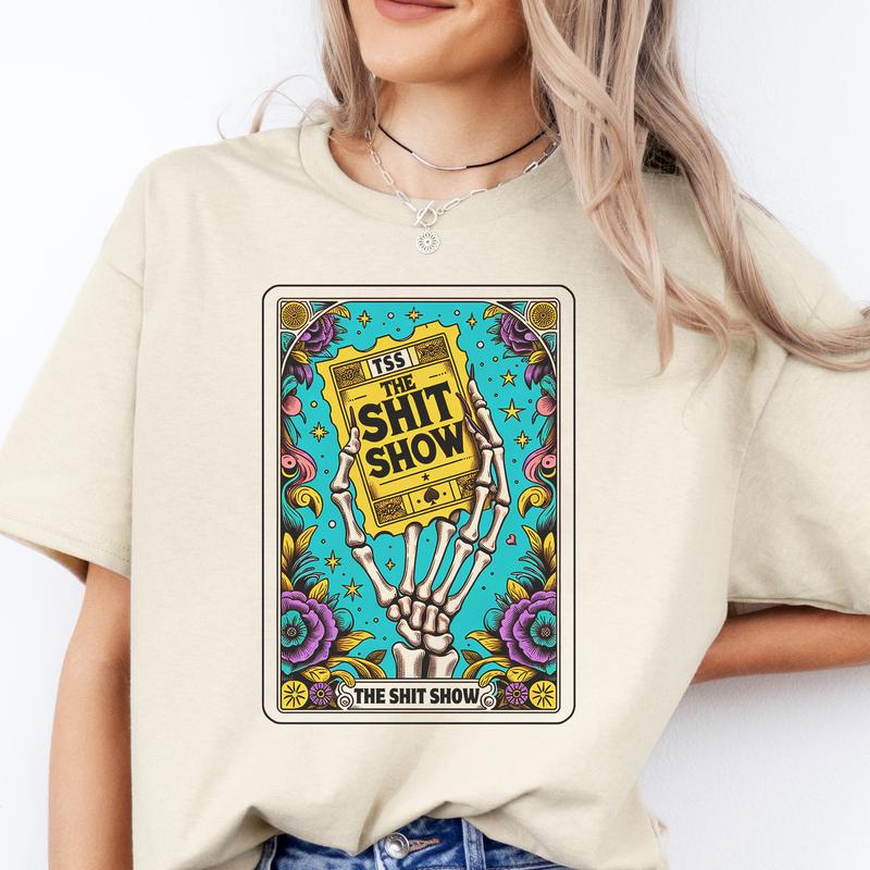 Tarot Card Funny T-Shirts - Print is Sublimation, Unisex T-Shirt, Funny Tee, Womenswear Graphic Tshirt Casual Fit