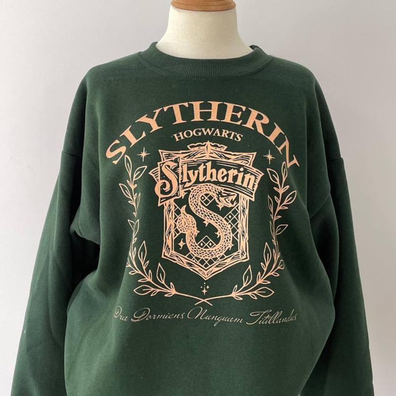 HP Vintage Wizard Houses Sweatshirt, Wizard Houses Unisex Hoodie, Potterhead Shirt, Hogwarts Houses Sweaters