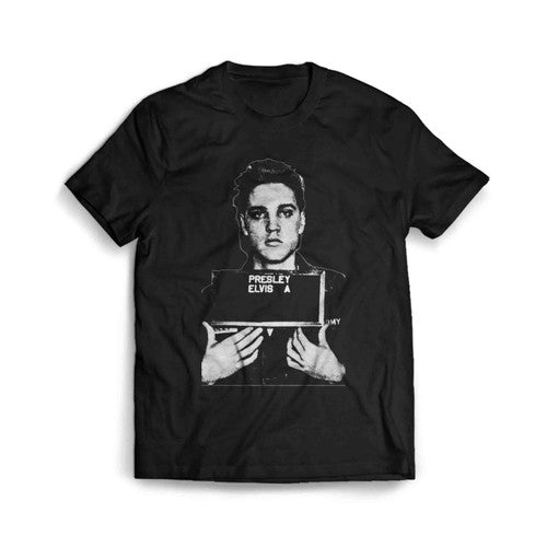 Elvis Presley Mugshot Vintage Man's T-Shirt Tee