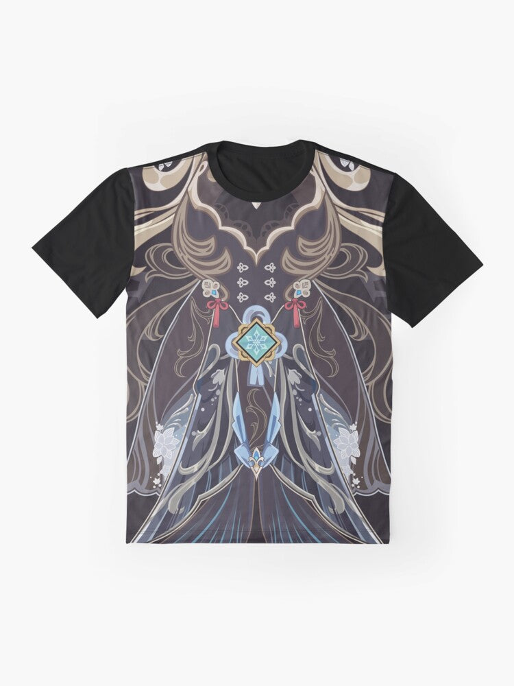 Shenhe Frost Flower Dew Genshin Impact Graphic T-Shirt