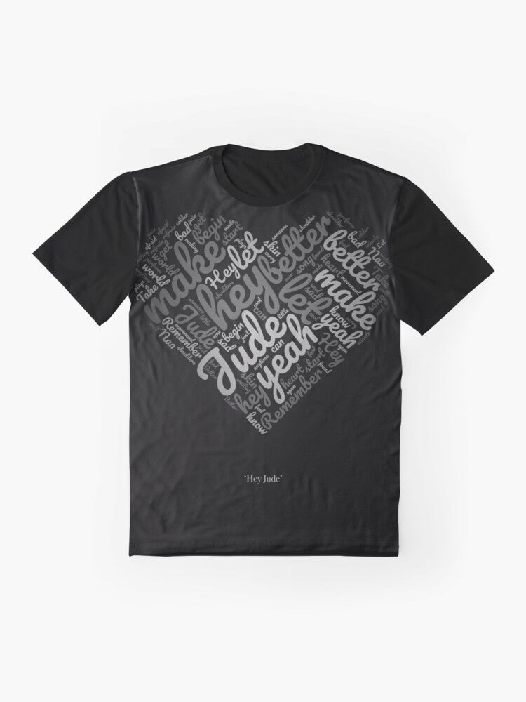The Beatles | Hey Jude | Black and White Graphic T-Shirt